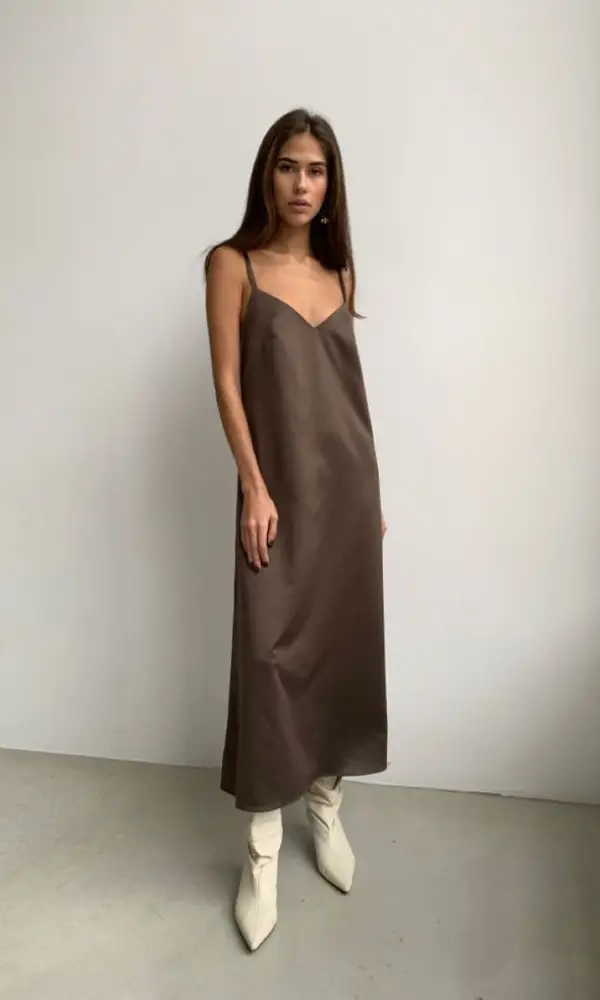 Платье комбинация регулируемых бретелях ( р-р 48-54)