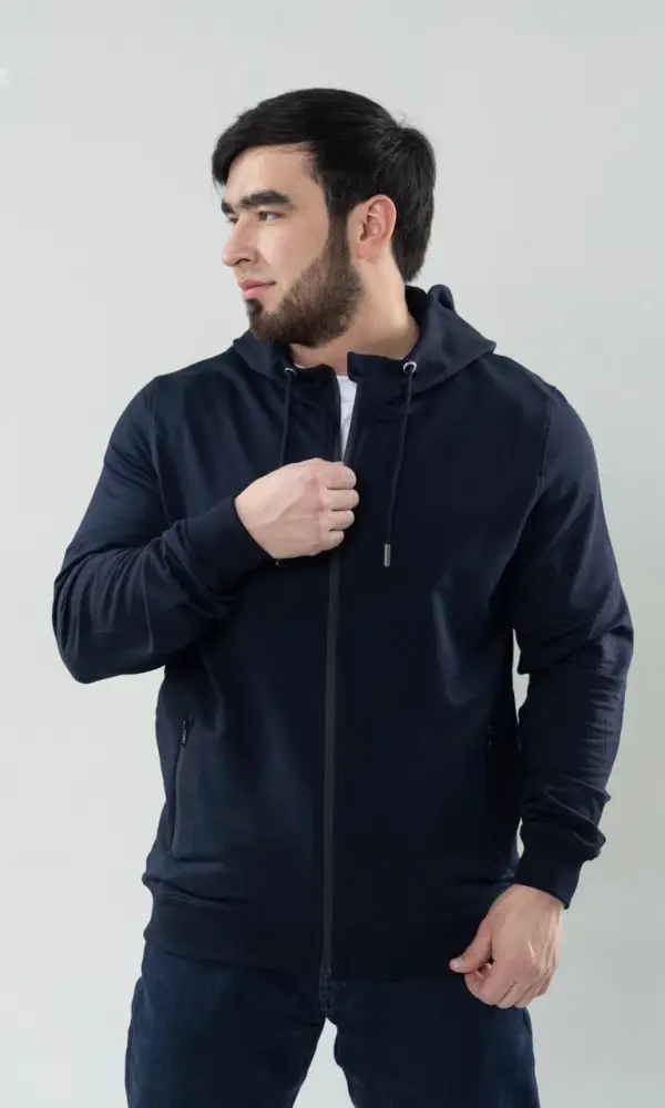 Толстовка на молнии с капюшоном мужская р-р M-XXXL