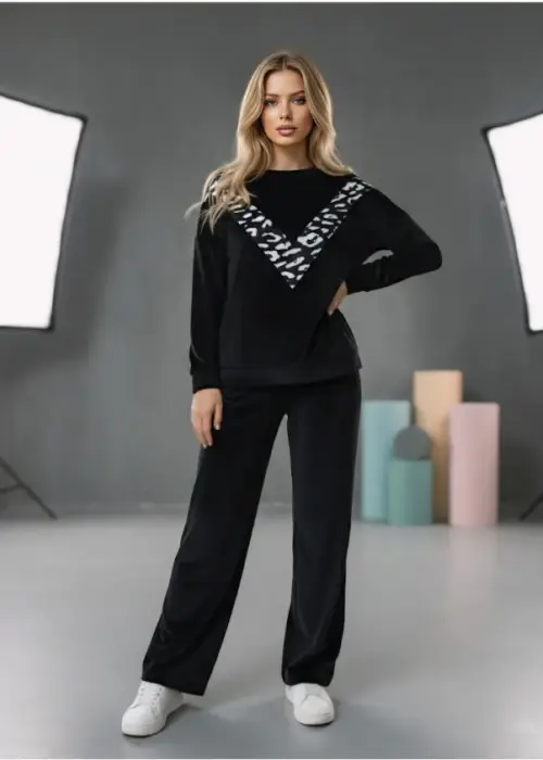 Велюровый костюм с брюками женский р-р 48-56