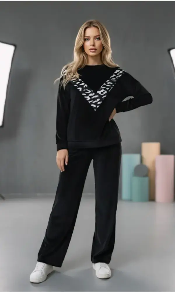 Велюровый костюм с брюками женский р-р 48-56