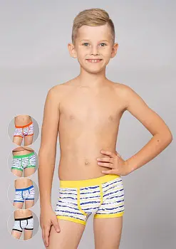 Боксеры детские, яркие с принтом, для мальчика (6-10 лет)