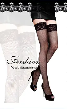 Чулки в сеточку р-р S M L