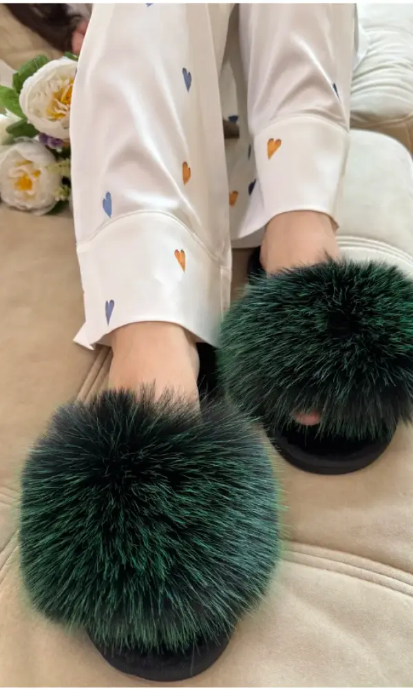 Тапочки меховые открытые женские р-р 36-41