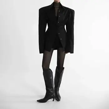 Рубашка женская приталенная с широкими плечами (р-р 42-44)