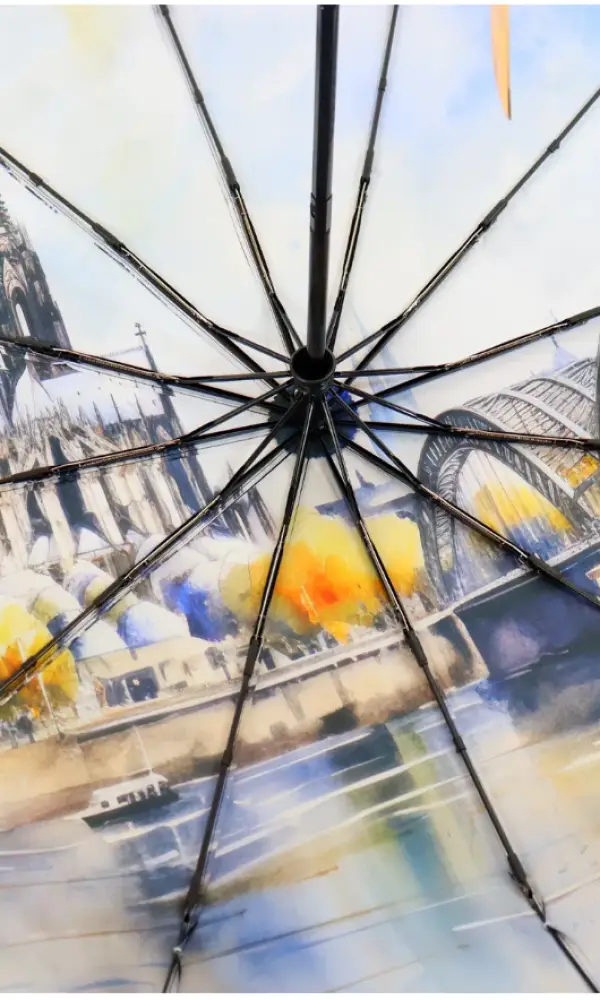 Зонт автомат с принтом внутри