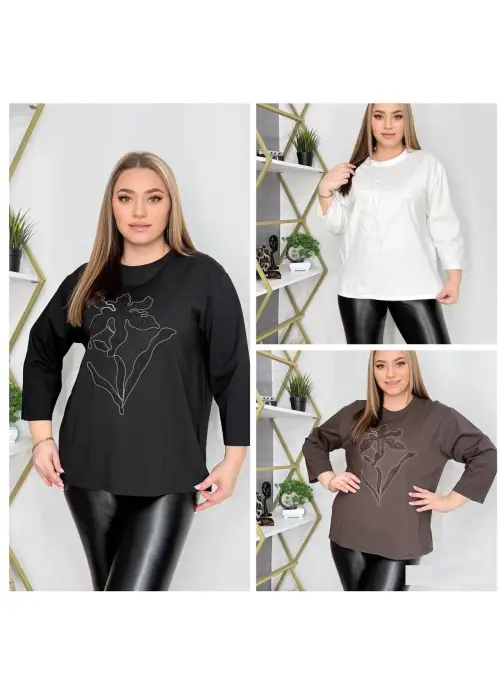 Лонгслив джемпер женский хлопок (р-р 48-54)