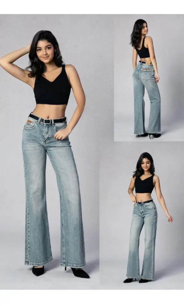 Джинсы клёш от колена женские (р-р 25-30)