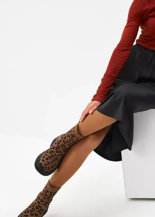 Ботинки женские леопардовые р-р 36-41