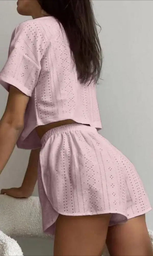 Хлопковая пижама, домашний комплект с шортами ( р-р 42-46)