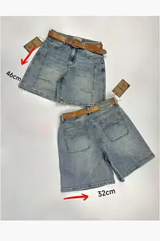 Шорты широкие джинсовые женские (р-р 28-33)