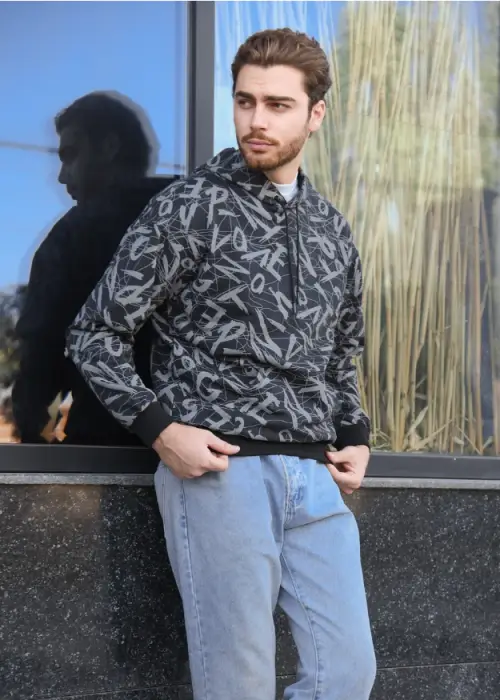 Худи с принтом мужской р-р 46-54