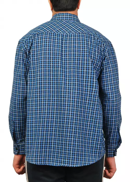 Рубашка "В клетку", с длинным рукавом, мужская (р-р 48-56)