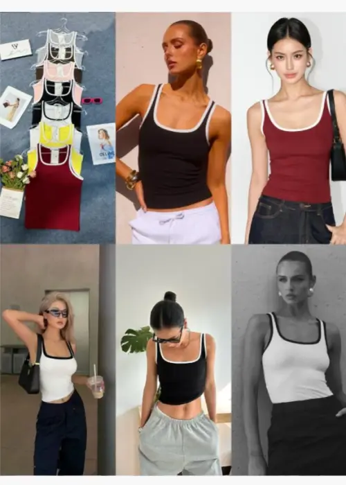 Майка топ женская обтягивающая (р-р единый 42-48)