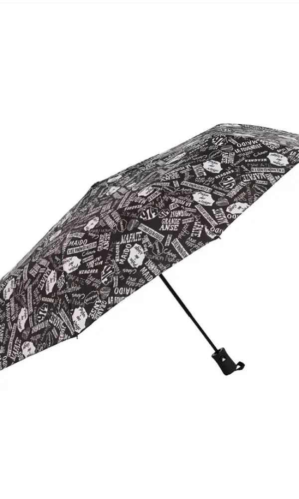 Зонт полуавтомат принт газета