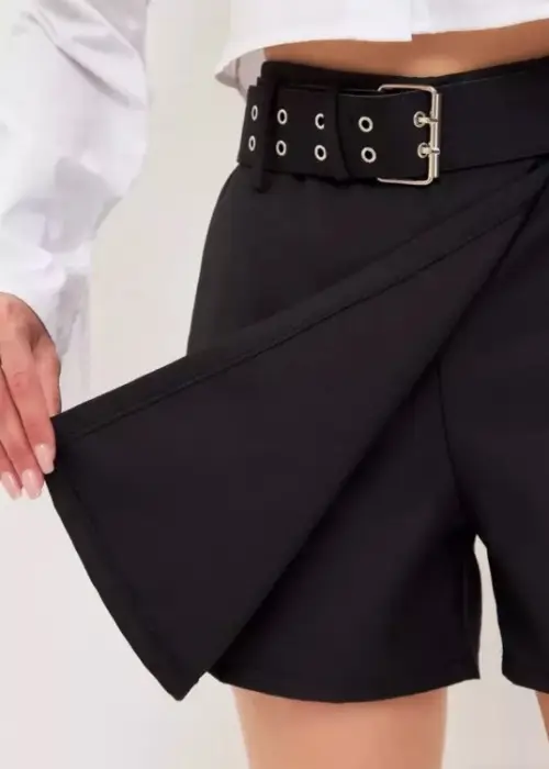 Юбка шорты черные классические (р-р S-XL)