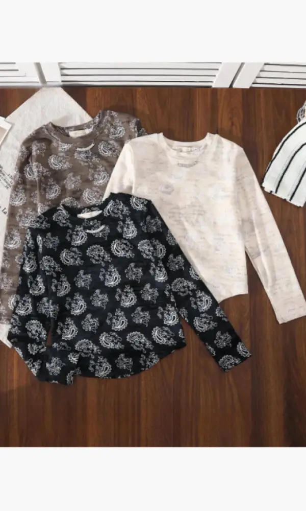 Лонгслив с принтом для девочки (р-р 116-140)