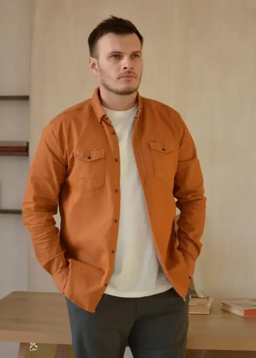 Рубашка мужская джинсовая (р-р 46-54)