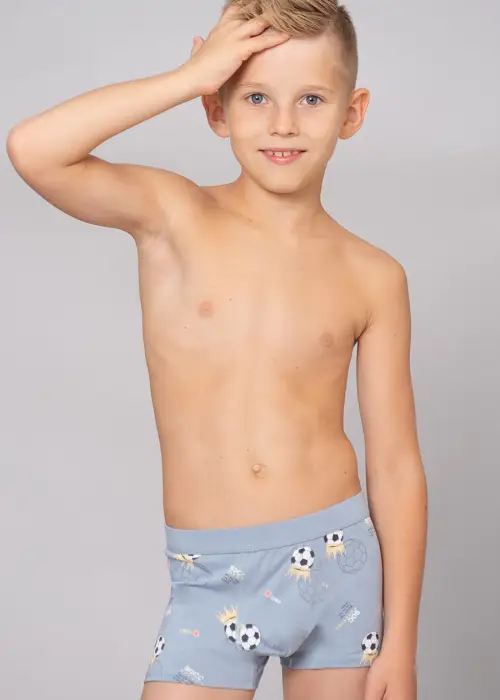  Боксеры детские "Хлопок" с  принтом, для мальчика (8-12 лет)