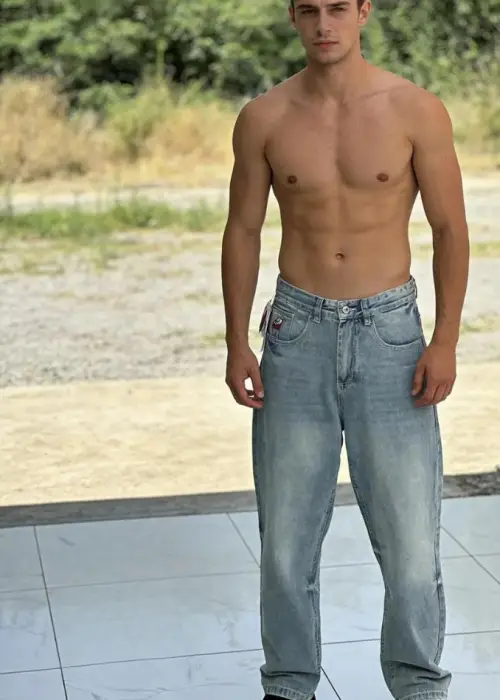 Джинсы багги мужские стрейчевые (р-р 28-36)