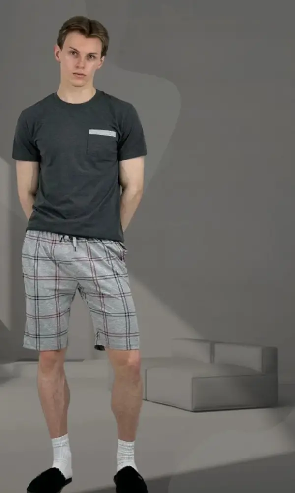 Мужской костюм летний с шортами и футболкой (р-р 48-56)