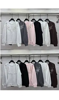 Толстовка базовая с вышивкой р-р 42-48