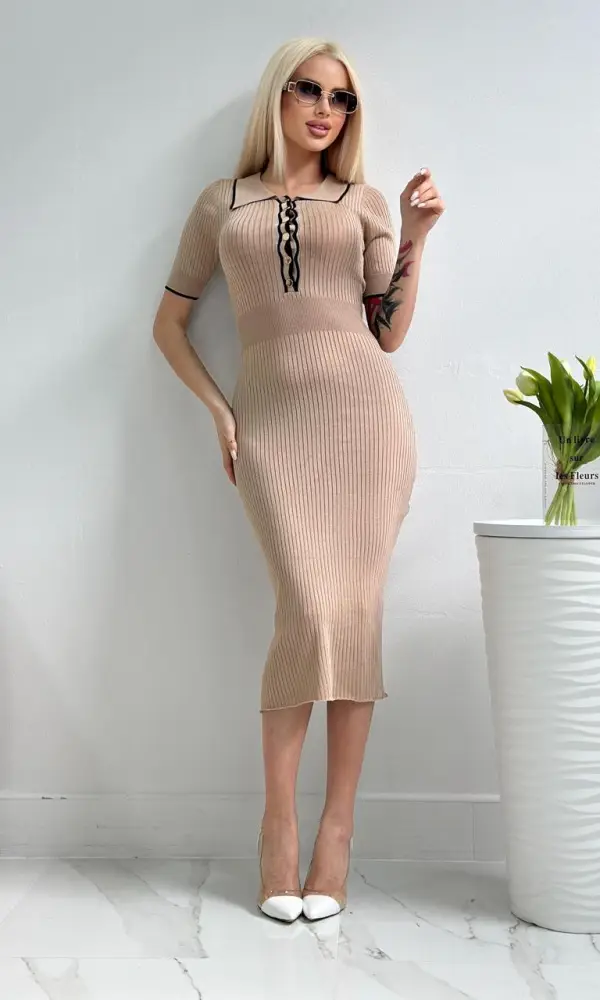 Платье женское из тонкого трикотажа, лапша ( р-р единый) 