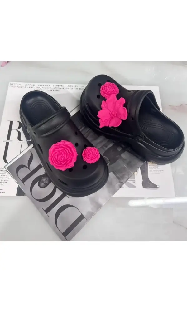 Сабо резиновые на платформе женские (р-р 36-41)