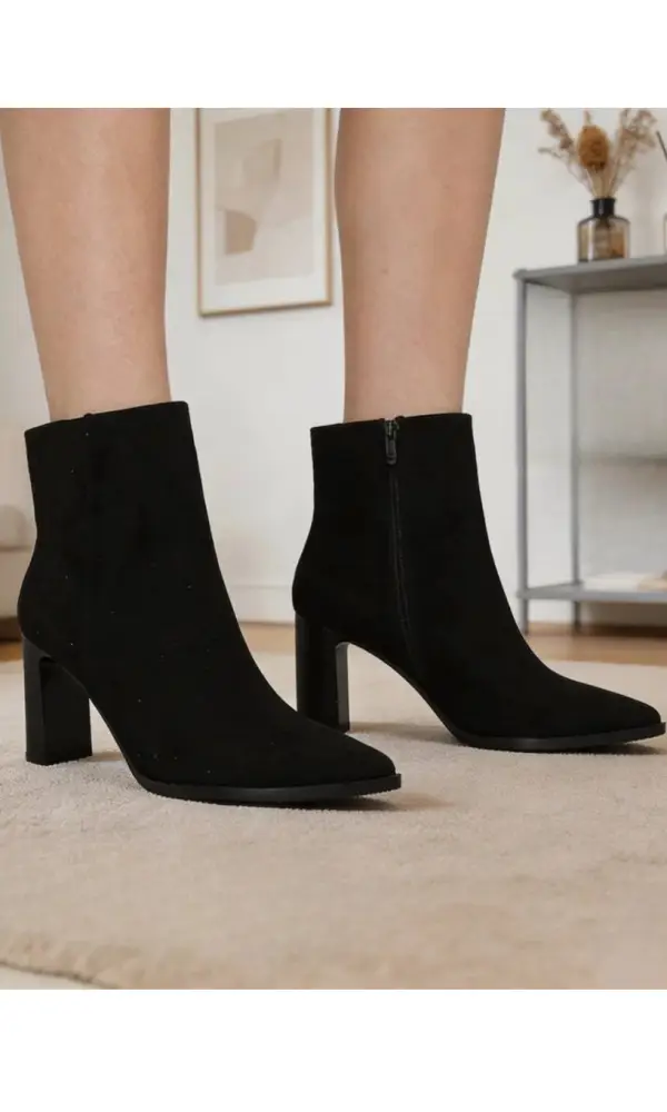 Ботильоны замшевые демисезонные женские (р-р 35-40)