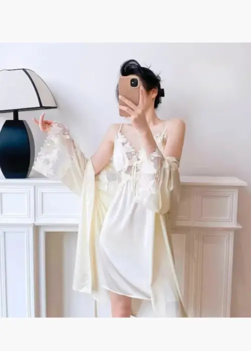 Комплект женский халат и сорочка (р-р 44-48)