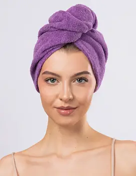 Чалма для сушки волос из 100% хлопка (60х30)