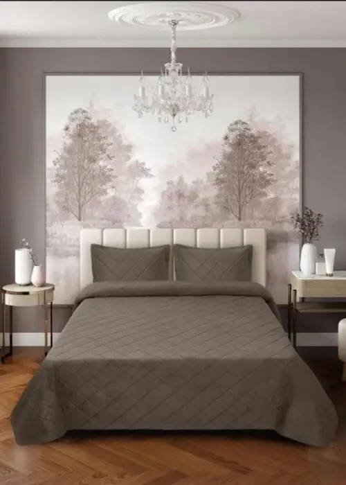 Велюровое покрывало 260*240 с наволочками 50*70