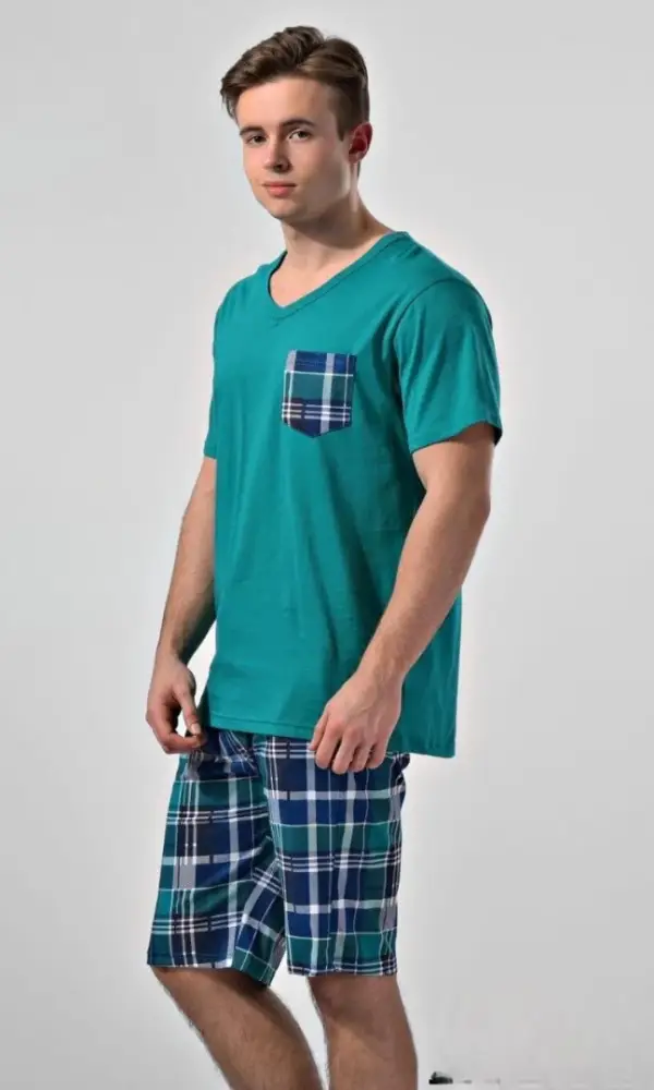 Мужской костюм летний с шортами и футболкой (р-р 48-56)