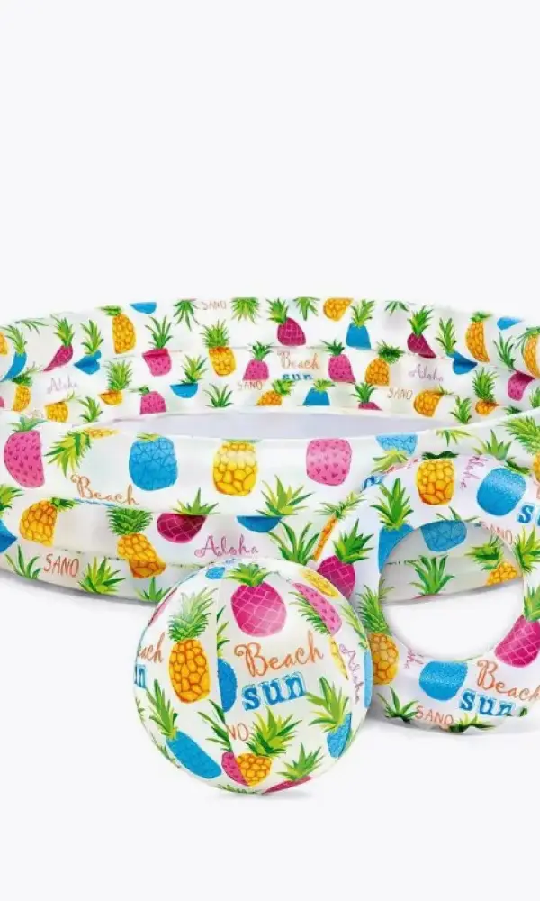 Надувной бассейн с мячом и кругом