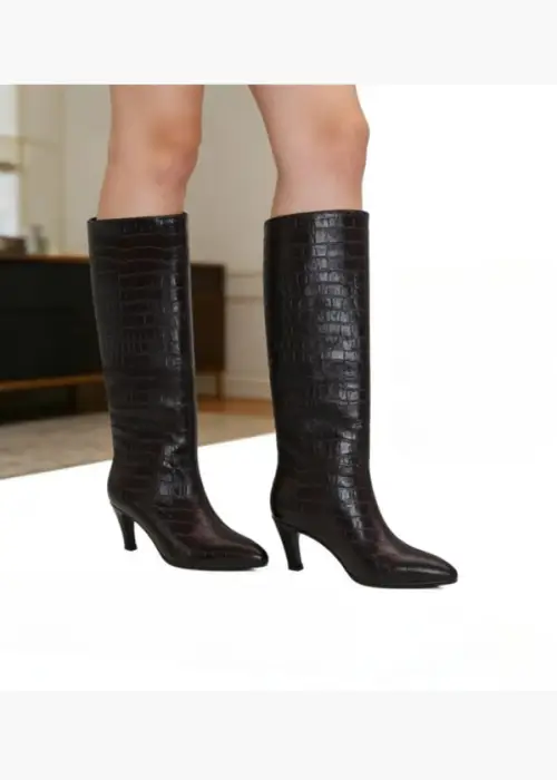 Сапоги высокие кожаные женские (р-р 36-41)