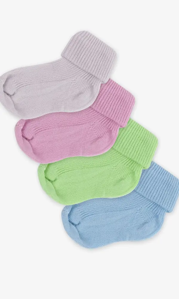 Носочки для новорожденных, в рубчик (0-2 года)