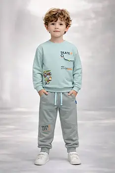 Костюм спортивный кофта и брюки для мальчика (р-р 4-6 лет)