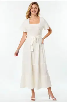 Платье с поясом летнее женское (р-р 46-52)