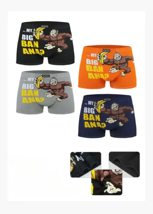 Трусы боксеры мужские с принтом (р-р XL-4XL)