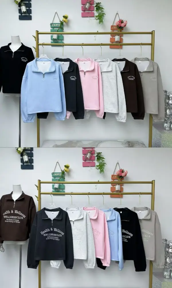 Свитшот полузамок с вышивкой р-р 42-48