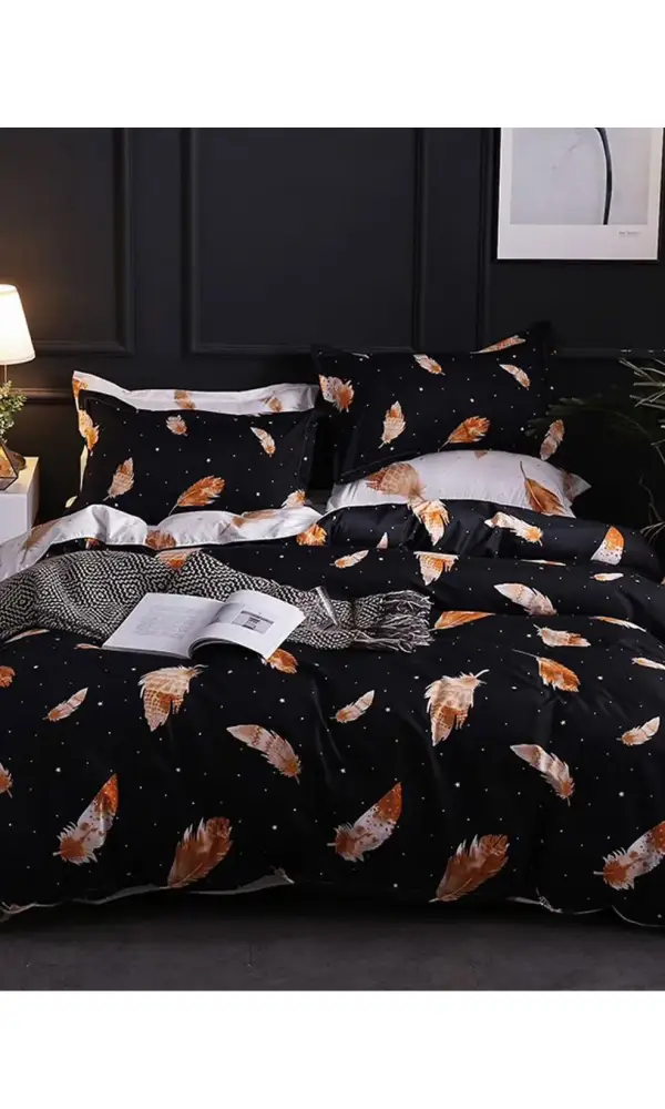 Комплект постельного белья с принтом, поплин (Семейный)