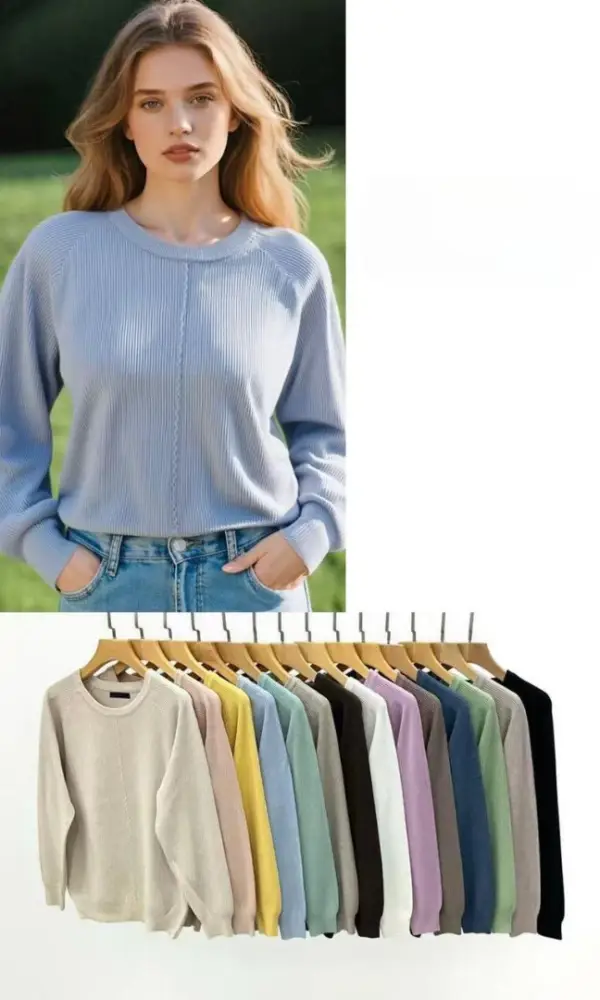 Свитер женский в рубчик р-р 48-50