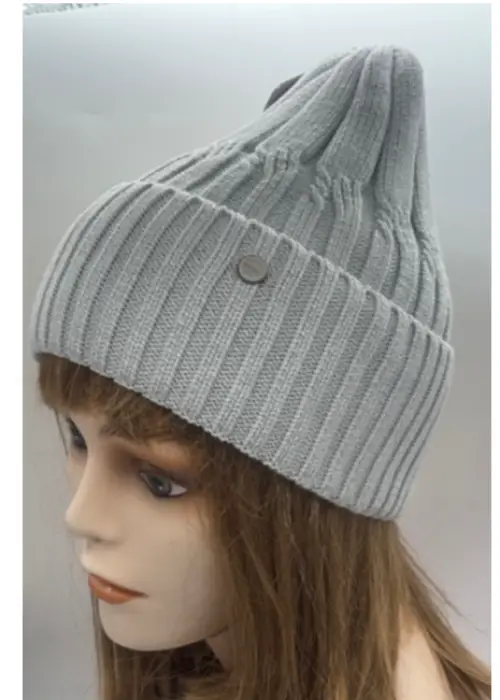 Шапка осенняя-весенняя женская вязаная (р-р 55-58)