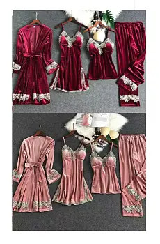 Комплект халат, сорочка, майка, брюки р-р 42-50