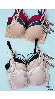 Бюстгальтер с поролоном женский р-р 34-30В