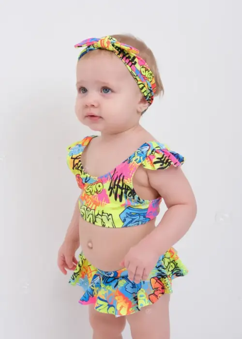 Купальник детский раздельный 3 в 1 (р-р 18-26)