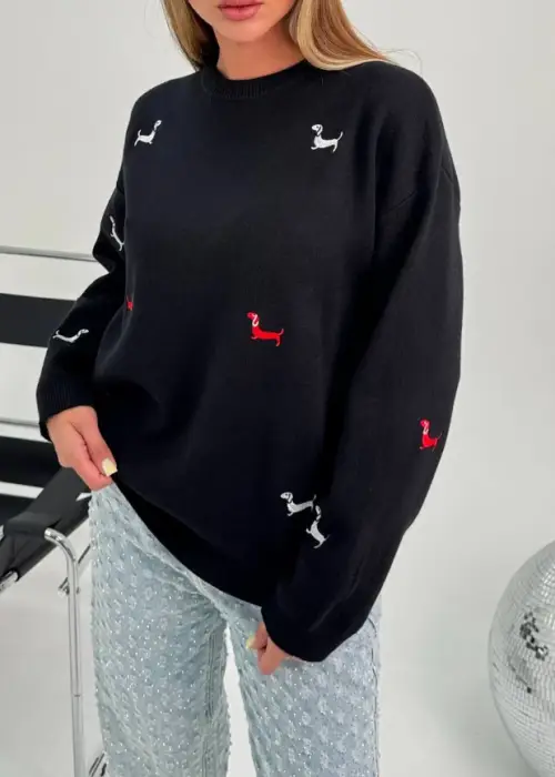 Свитер с мелким принтом женский р-р 42-48