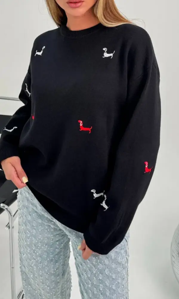 Свитер с мелким принтом женский р-р 42-48