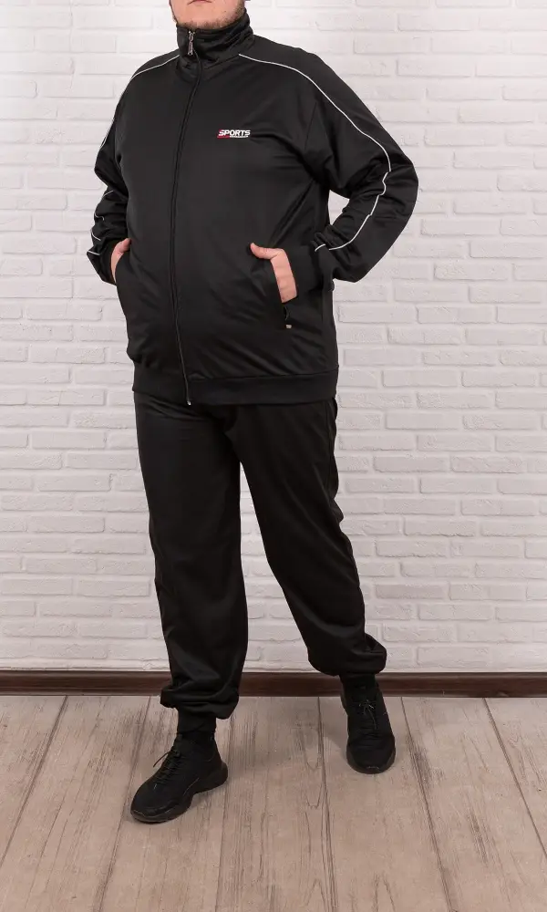 Спортивный костюм "Микросетка", однотонный, мужской, большие размеры (р-р 54-62)
