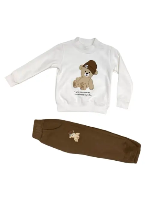 Костюм детский с принтом, велюровый подклад р-р 2-6 лет