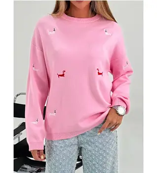 Свитер с мелким принтом женский р-р 42-48